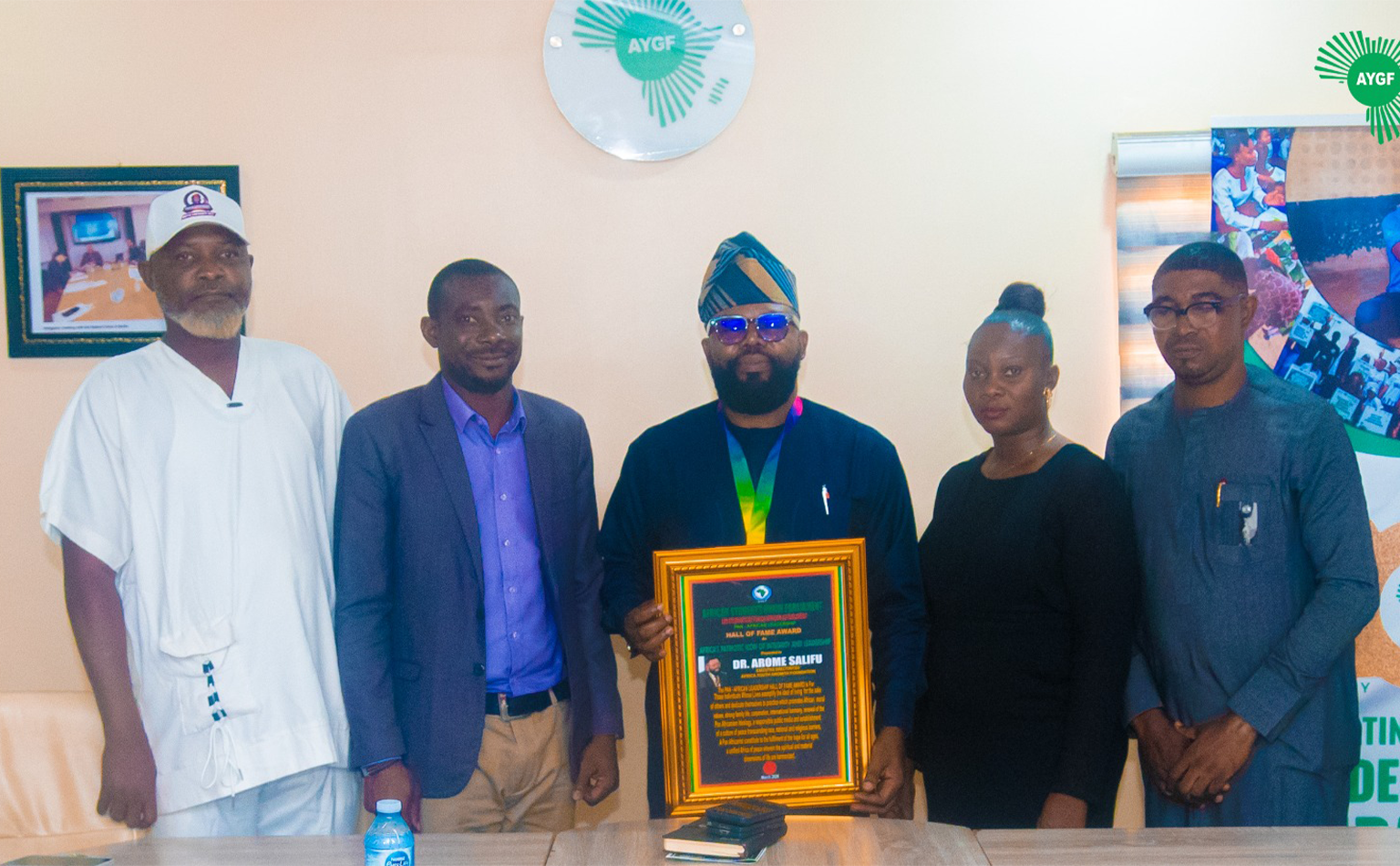 Honoring Integrity: AYGF Executive Director Receives Prestigious Pan-African Leadership Award